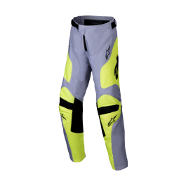 Alpinestars Youth Motocross Pants Racer Veil - Grey / Fluo Yellow