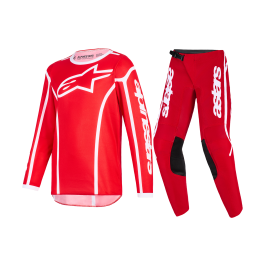 Alpinestars Youth Motocross Gear 2026 Fluid Apex - Red / White