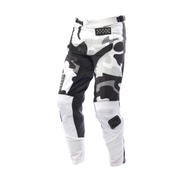 Fasthouse Youth Motocross Pants Grindhouse Riot - White / Black