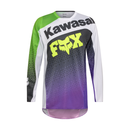 Fox Motocross Jersey 2026 180 Kawasaki - Purple / White