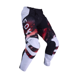 Fox Motocross Pants 2026 180 Kairos - White / Fluo Red