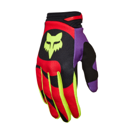 Fox Motocross Gloves 180 Emotion - Fluo Red