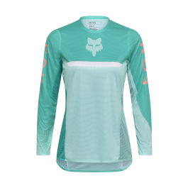 Fox Women Motocross Jersey 2026 Flexair Fracture - Aqua