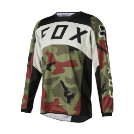 Fox Youth Motocross Jersey 180 Bnkr - Green Camo