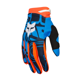 Fox Youth Motocross Gloves 180 Race Spec - True Blue
