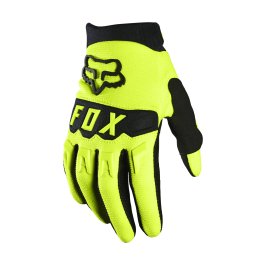 Fox Youth Motocross Gloves Dirtpaw - Fluo Yellow