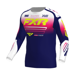FXR Motocross Jersey 2026 Clutch - Navy / Razz / White