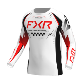 FXR Motocross Jersey 2026 Clutch Pro - White / Red / Black