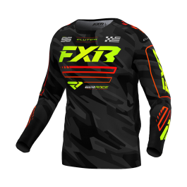 FXR Motocross Jersey Clutch - Nuke / HiVis / Camo
