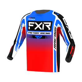 FXR Motocross Jersey Clutch Pro - Blue / Red / White