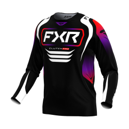 FXR Motocross Jersey Clutch Pro - Black / Red / Purple