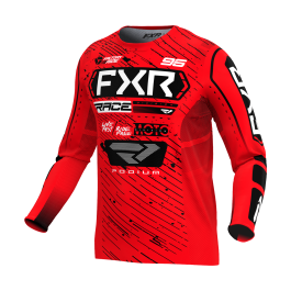 FXR Motocross Jersey Podium - Red / Black