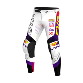 FXR Motocross Pants 2026 Podium Gladiator - White / Purple / Red