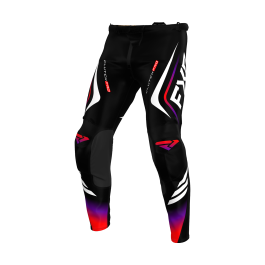 FXR Motocross Pants Clutch Pro - Black / Red / Purple
