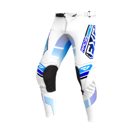 FXR Motocross Pants Podium - White / Blue