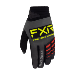 FXR Motocross Gloves Prime - Grey / Black / Hi-Viz