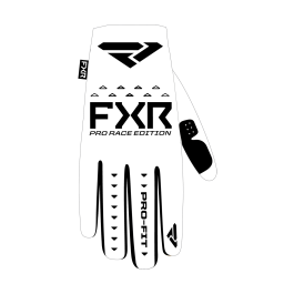 FXR Motocross Gloves Pro-Fit Air - White / Black