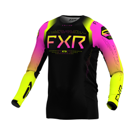 FXR Youth Motocross Jersey Helium - Pink Lemonade