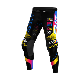 FXR Youth Motocross Pants 2026 Podium - Black / Blue / Razz