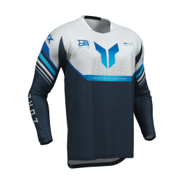 Thor Motocross Jersey 2026 Launchmode Vented Raptor - Midnight / Grey