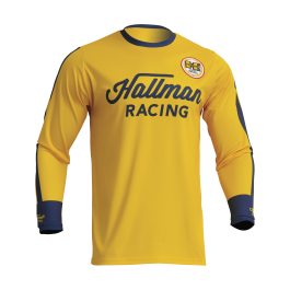 Thor Motocross Jersey Hallman Differ Roosted - Lemon
