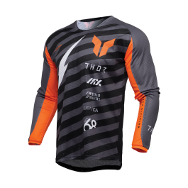 Thor Motocross Jersey Launchmode Air Raid - Charcoal / Black