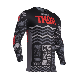 Thor Motocross Jersey Prime Aloha - Black / Grey