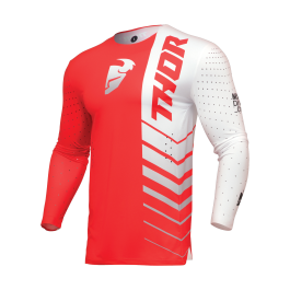 Thor Motocross Jersey Prime Analog - Red / White