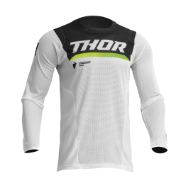Thor Motocross Jersey Pulse Air Cameo - White / Black