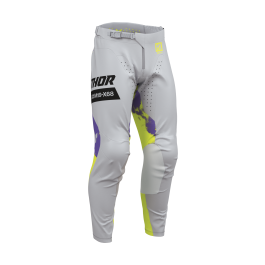 Thor Motocross Pants 2026 Launchmode Bleach - Grey / Acid