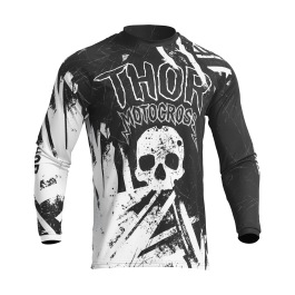 Thor Youth Motocross Jersey Sector Gnar - Black / White