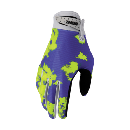 Thor Youth Motocross Gloves 2026 Launchmode Bleach - Grey / Acid