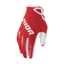 Thor Youth Motocross Gloves 2026 Ridemode Static - Red