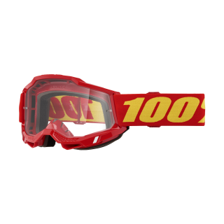 100% Motocross Goggle Accuri 2 Red - Clear