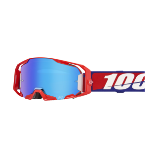 100% Motocross Goggle ARmatic Best - Mirror Blue