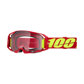 100% Motocross Goggle ARmatic Red - Clear