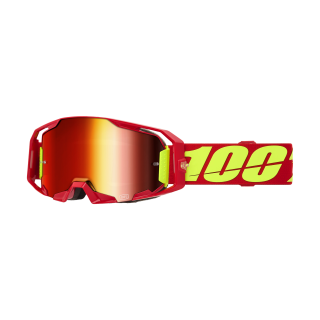 100% Motocross Goggle ARmatic Red - Mirror Red