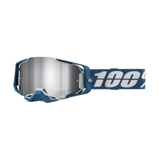 100% Motocross Goggle Armega Albar - Mirror Silver Flash