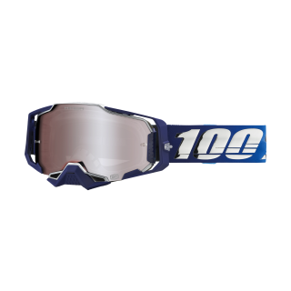 100% Motocross Goggle Armega Novel - HiPER Mirror Silver