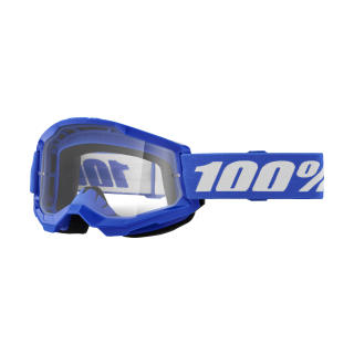 100% Motocross Goggle Strata 2 Blue - Clear