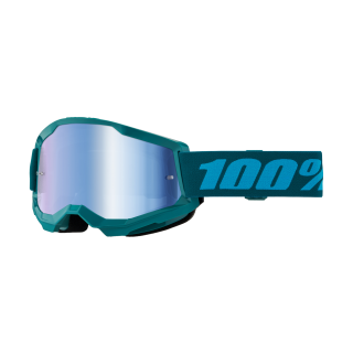 100% Motocross Goggle Strata 2 Stone - Mirror Blue