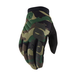 100% Motocross Gloves Winter Brisker - Camo / Black