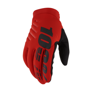 100% Motocross Gloves Winter Brisker - Red