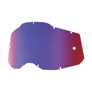 100% Lens RC2/AC2/ST2 - Standard Mirror Red / Blue