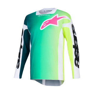 Alpinestars Motocross Jersey 2026 Racer Portl - Green / White / Black