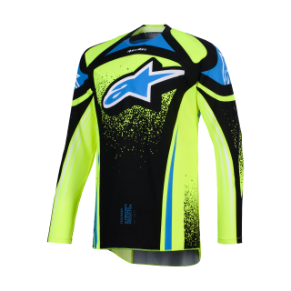 Alpinestars Motocross Jersey 2026 Techstar Nomur - Dark Navy / Fluo Yellow / Ucla / Blue