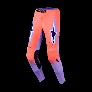 Alpinestars Motocross Pants 2026 Supertech Scenz - Hot Coral / Purple