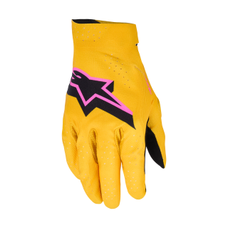 Alpinestars Motocross Gloves 2026 Supertech - Gold / Black / Fluo Pink