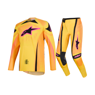 Alpinestars Motocross Gear 2026 Techstar Nomur - Orange / Yellow / Pink