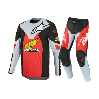 Alpinestars Motocross Gear 2027 Racer Veil Honda - Black / Grey / Red